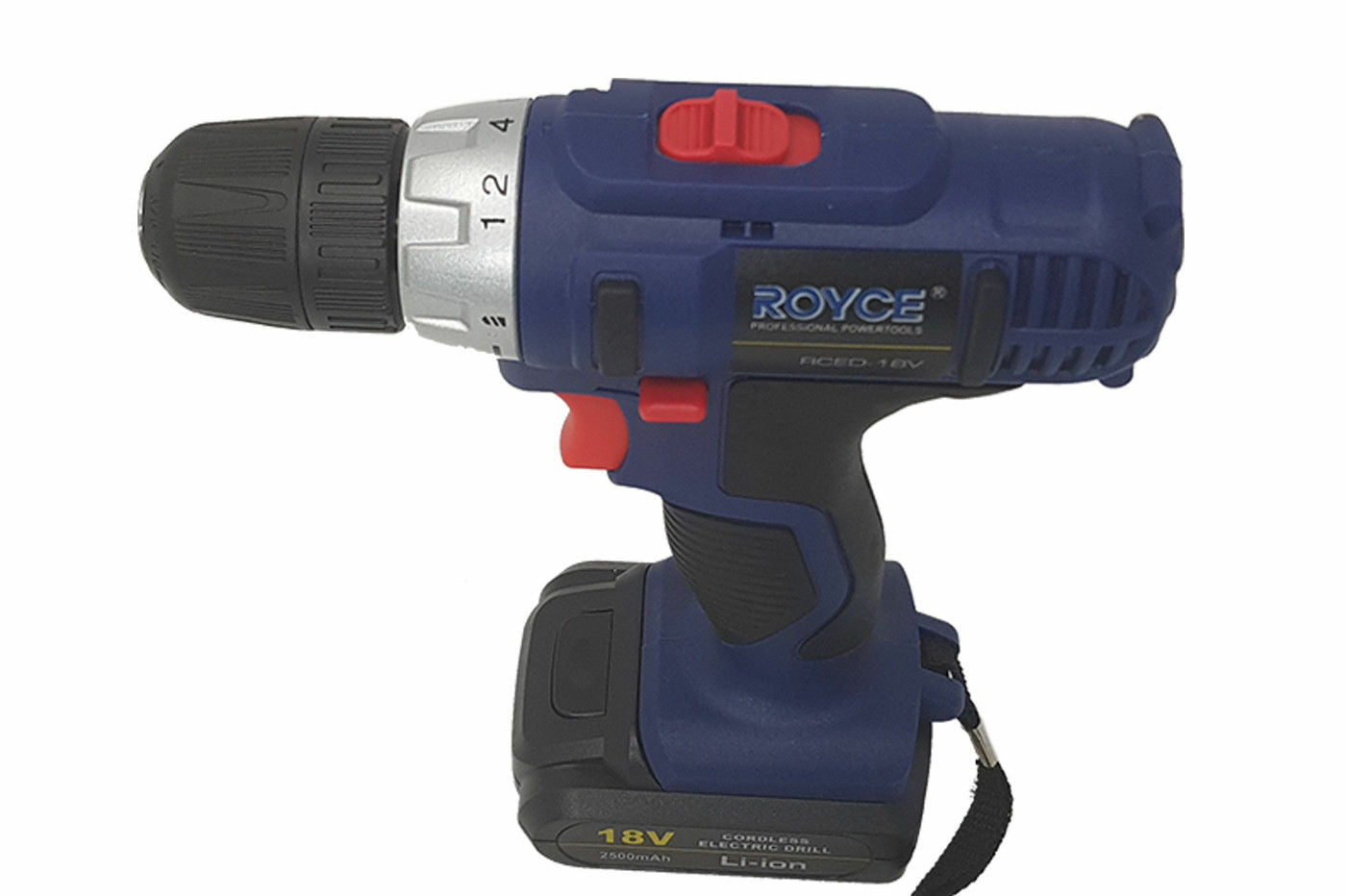 TRAPANO AVVITATORE ELETTRICO CORDLESS 2 BATTERIE RICARICABILE R18V 2500 MAH