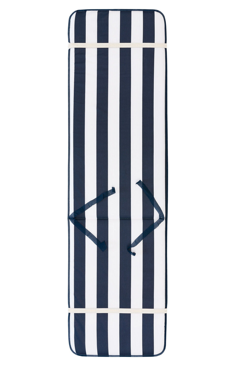 Cuscino Sdraio Morbido A Righe Copri Seduta Lettino Prendisole Pieghevole Made In Italy Blu