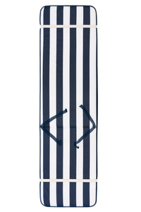 Cuscino Sdraio Morbido A Righe Copri Seduta Lettino Prendisole Pieghevole Made In Italy Blu