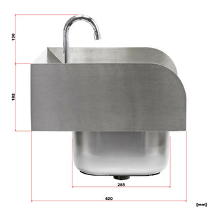 lavello in acciaio fine gastro lavabo quadrato rubinetto lavabo 16_0002396