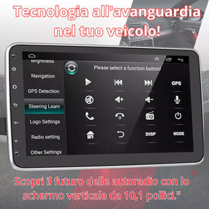 Autoradio Android 1 Din, Radio Carplay Wireless con schermo touch da 10,1 Pollici