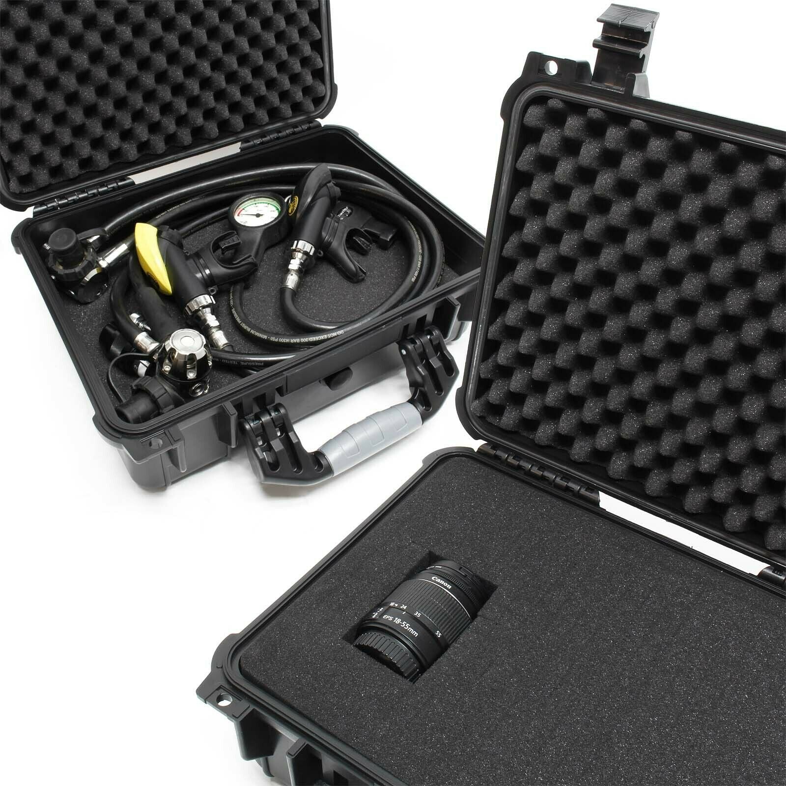 Valigia da trasporto nera da 14 litri in schiuma protettiva impermeabile regolabile 16_0002333