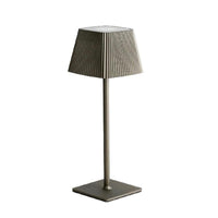 LAMPADA TAVOLO TOUCH LED MODERNA RICARICABILE BAR HOTEL RISTORANTE GRIGIO ML-G06