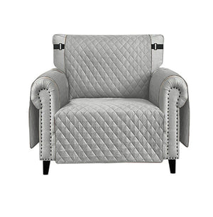 Copri Poltrona Impermeabile Tasche Laterali Proteggi Poltrona Antimacchia Antiscivolo 1 Posto Grigio