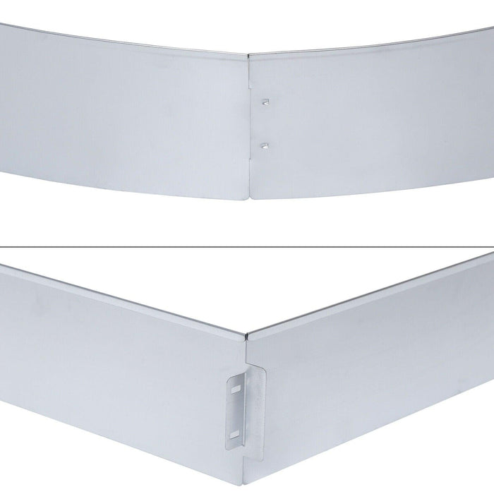 Bordura per giardino in acciaio zincato Barriera per aiuola 5m sistema 16_0001690