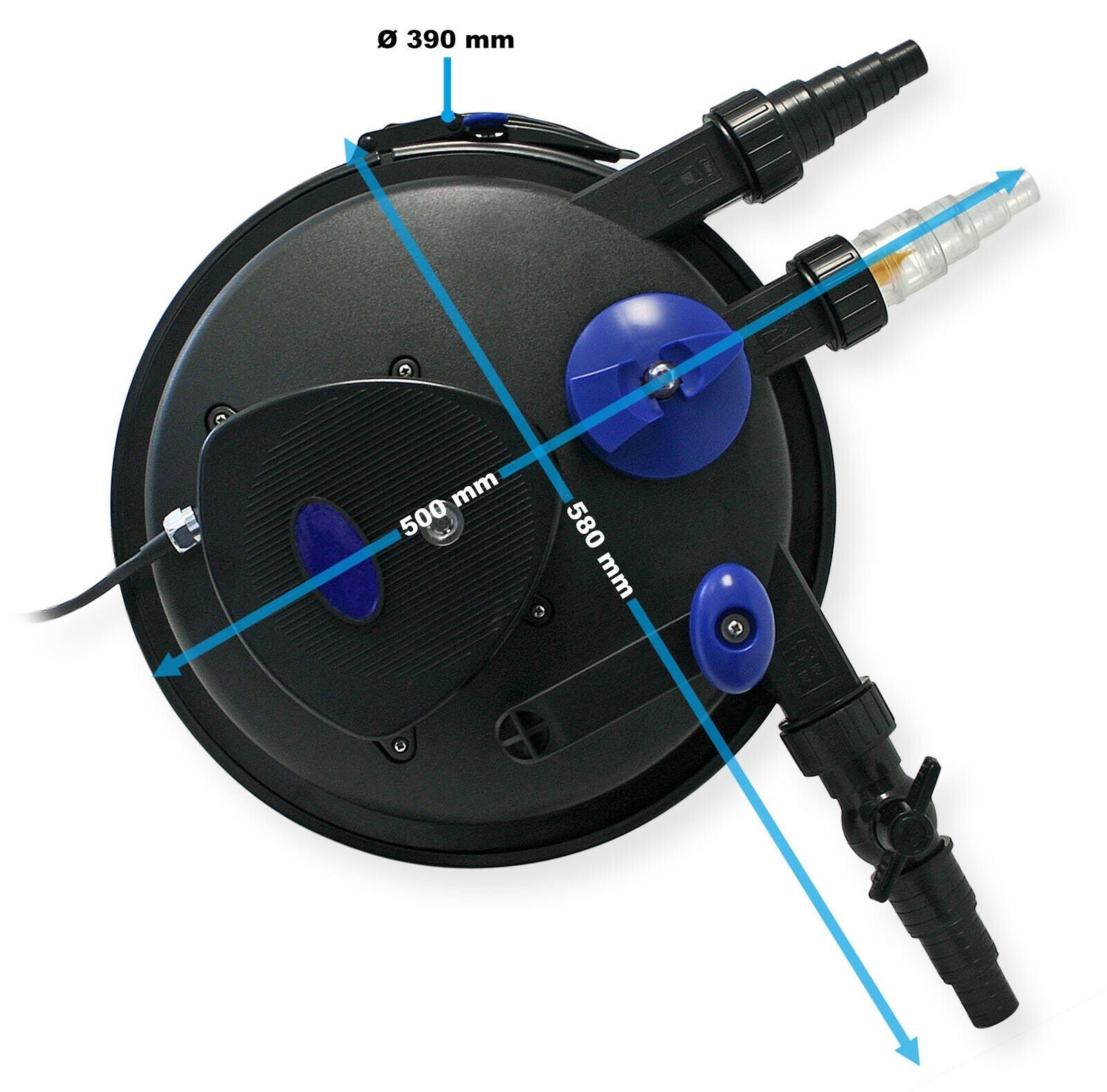 Filtro UV per laghetto a pressione 18 Watt 30.000 litri facile pulizia 16_0001921