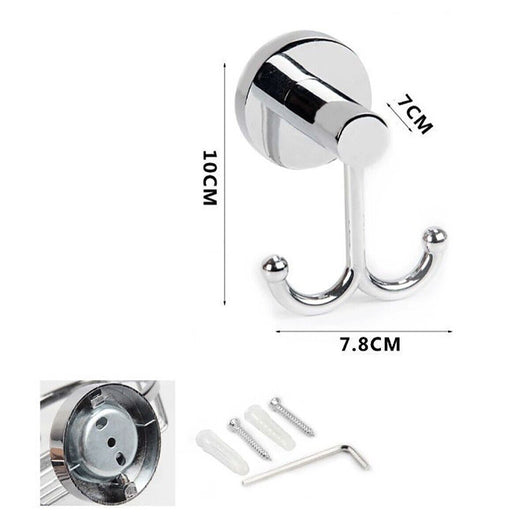 GANCIO APPENDIABITI BAGNO MURO GANCI ASCIUGAMANI CASA CROMATO DA PARETE DGO-007