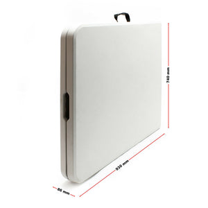 Tavolo da campeggio pieghevole portatile BBQ leggero pieghevole da esterno 180 cm Bianco 16_0000540