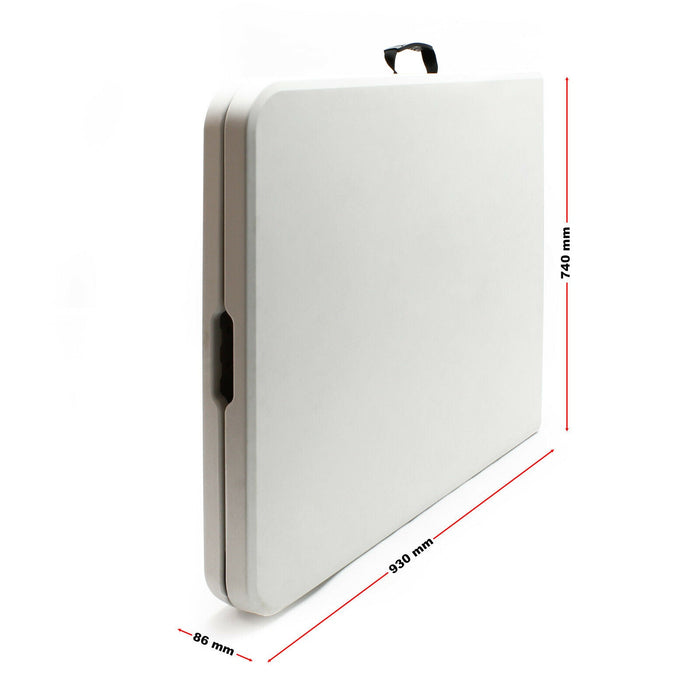 Tavolo da campeggio pieghevole portatile BBQ leggero pieghevole da esterno 180 cm Bianco 16_0000540