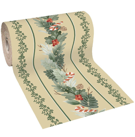 Passatoia Natalizia Tappeto Corsia Ingresso Natale Marciapiede Interno Esterno 100x1000 Cm (B)