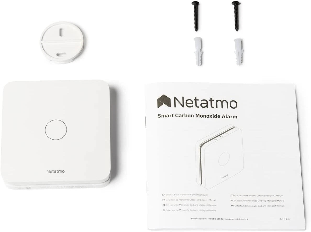 NETATMO Rilevatore di Monossido di Carbonio Intelligente. Wifi.