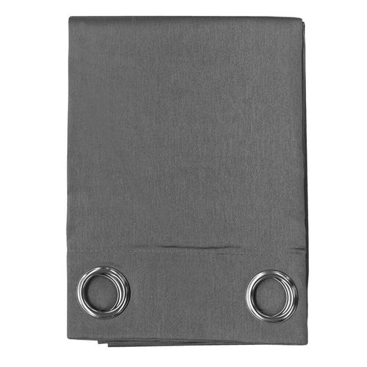 Tenda Porta Finestra 140x280 Cm Raso Sintetico 1 Pannello Coprente Occhielli Acciaio Antracite