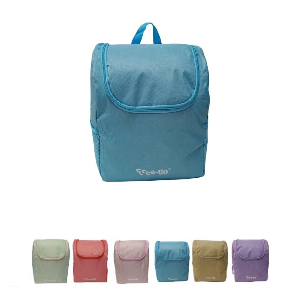 ZAINO TERMICO FREEGO 18 LITRI INTERNO ALLUMINIO VARI COLORI CHIUSURA ZIP VIAGGIO