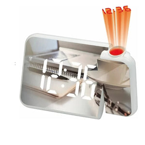 OROLOGIO SVEGLIA DIGITALE PROIETTORE ORARIO DISPLAY LED SPECCHIO ALLARME DS8590L