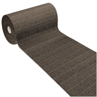 Tappeto Cucina Tinta Unita Striato 54x190 Cm Bordato Assorbente Passatoia Casa Antiscivolo Marrone