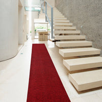 Passatoia 50x100 cm Corridoio Agugliato Moquette Corsia Bordeaux Zerbino Esterno Interno Negozio