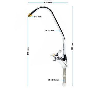 Rubinetto dell'acqua del bagno della cucina ad osmosi inversa 1/4 pollici 6,35 mm 16_0001780