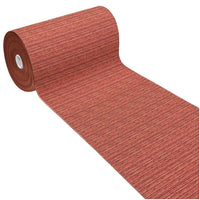 Tappeto Cucina Tinta Unita Striato 54x190 Cm Bordato Assorbente Passatoia Casa Antiscivolo Bordeaux