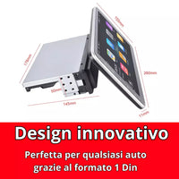 Autoradio Android 1 Din, Radio Carplay Wireless con schermo touch da 10,1 Pollici