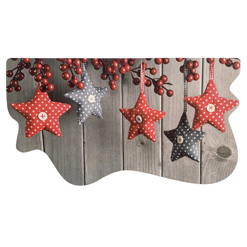 Tappeto Cucina Natale Gomma Pvc 50x90 Cm Moderno Antimacchia Antiscivolo Addobbi Natalizi (A)