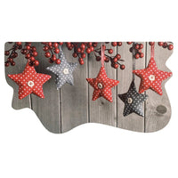 Tappeto Cucina Natale Gomma Pvc 50x90 Cm Moderno Antimacchia Antiscivolo Addobbi Natalizi (A)