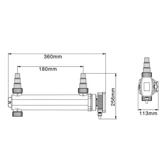 Filtro per laghetto di chiarificazione sterilizzatore con lampada UVC da 18 watt 16_0001533