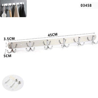 APPENDIABITI 6 GANCI BAGNO MURO GANCIO ASCIUGAMANI CASA CROMATO DA PARETE 03458