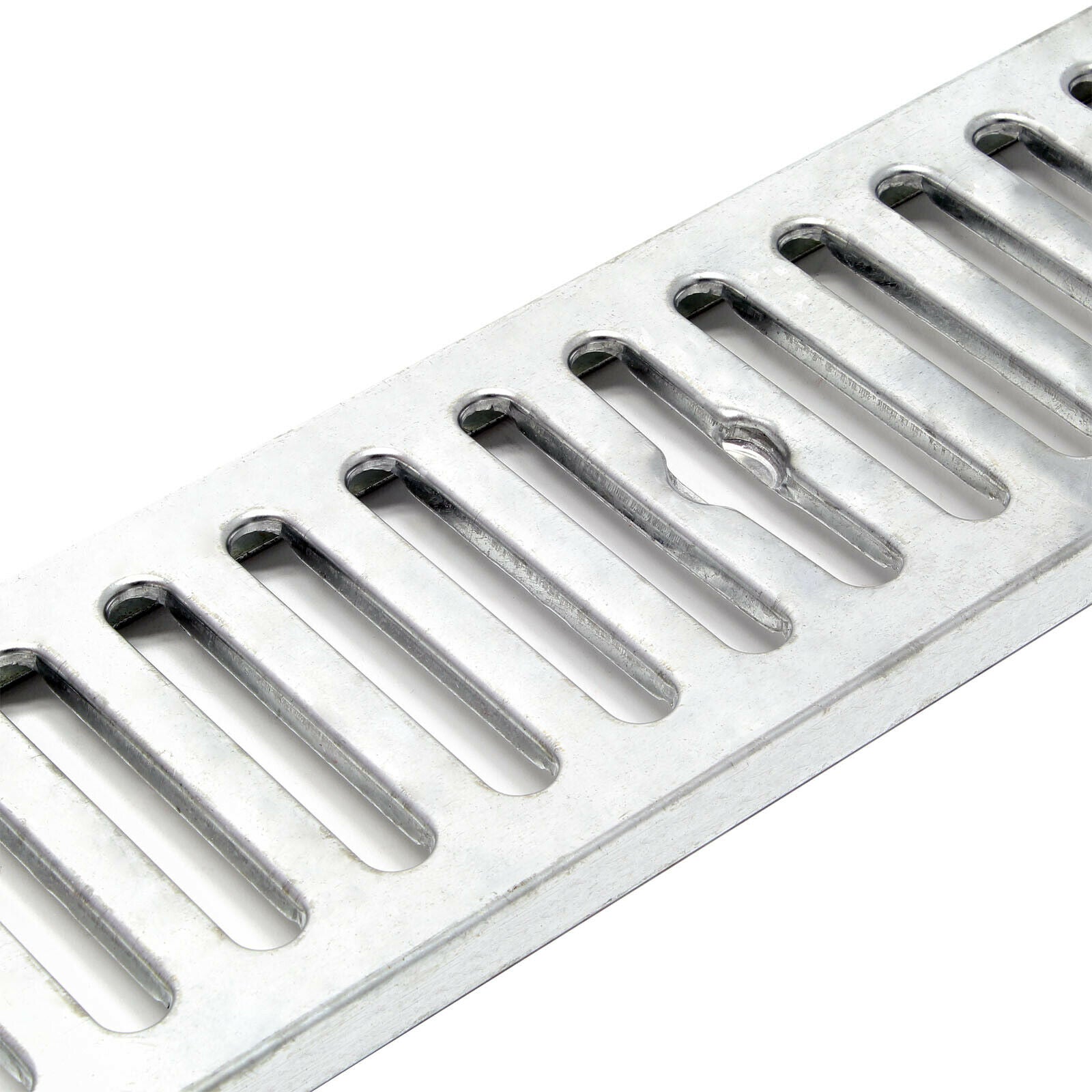 Set 6 grondaie da 1 mt copertura griglia 1,5 ton ghisa drenaggio evacuazione acque reflue 16_0001702