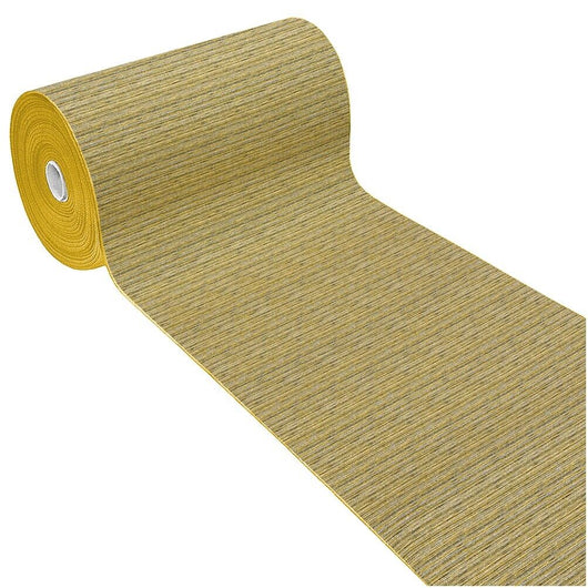Tappeto Cucina Tinta Unita Striato 54x80 Cm Bordato Assorbente Passatoia Casa Antiscivolo Giallo