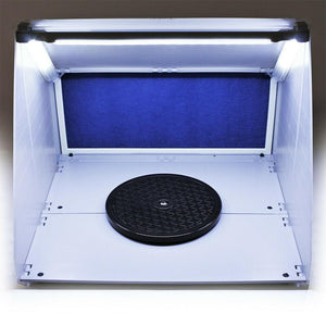 Cabina di aspirazione illuminata per aerografo 12 volt 4m³/min 16_0002212