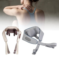 MASSAGGIATORE SHIATSU CERVICALE COLLO GAMBE GLUTEI SCHIENA RICARICABILE 1800mAh
