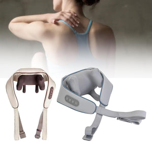 MASSAGGIATORE SHIATSU CERVICALE COLLO GAMBE GLUTEI SCHIENA RICARICABILE 1800mAh