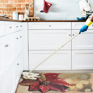 Tappeto Cucina Natale Gomma Pvc 50x90 Cm Moderno Antimacchia Antiscivolo Addobbi Natalizi (E)