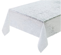 Tovaglia Plastificata 137x260 cm Ricamata Pizzo 3D Copritavolo Antimacchia Idrorepellente Dis.B