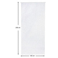 Tenda Antimosche Filo Intrecciato Gomma PVC Moschiera Finestra Porta Ingresso Trasparente - 120x230 Cm 