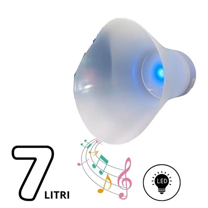 ALTOPARLANTE BLUETOOTH SECCHIELLO GHIACCIO CON LUCI LED PER EVENTI FESTE DISCO