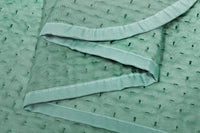 Trapunta Double Face SINGOLA 150x255 cm Coperta Morbida Copriletto Tinta Unita Verde