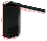 Filtro angolare pompa acquario interno 450 litri all'ora 5 watt nano 16_0002058