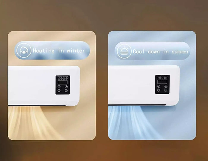 Termoventilatore d'aria CALDA e FREDDA da Parete BAGNO con Telecomando ELETTRICO