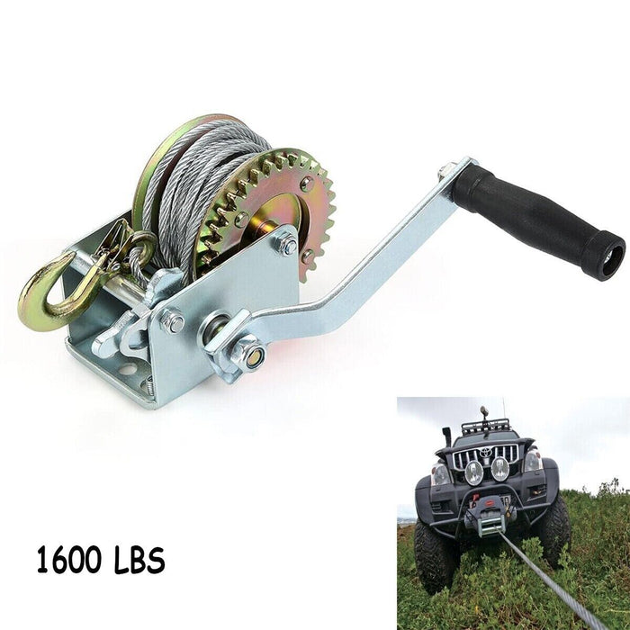 PARANCO MONTACARICHI VERRICELLO GANCIO MANUALE ARGANO 1600 LBS CAVO ACCIAIO