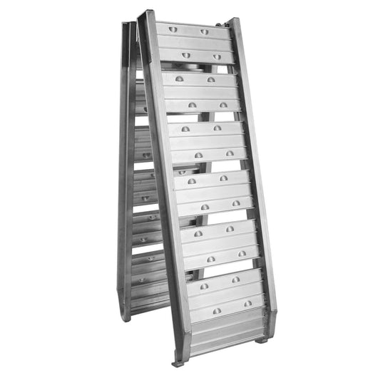 Rampa di carico 182 cm 200 kg moto atv quad pieghevole rampa in alluminio binario collisione grigio 16_0002131