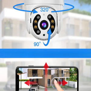 TELECAMERA VIDEOSORVEGLIANZA 8 LED WIFI 3.6MM 2 ANTENNE 12X8CM JTZ-8160QJ