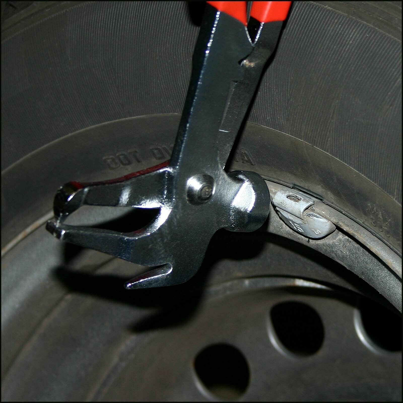 Pinza per pesi o contrappesi equilibratura ruote con impugnature gommate 16_0002883