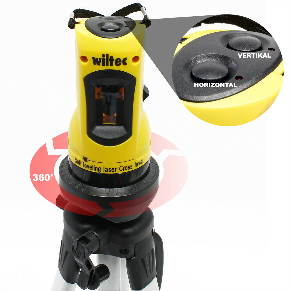 Laser rotante da cantiere laser a linee incrociate a livello laser su treppiede 16_0002651