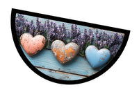 Zerbino Gomma Sostenibile 40X70 Antiscivolo Ingresso Interno Esterno Moderno Semiluna Dis.MH