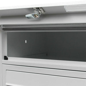 Blocco di 10 cassette postali su piedi con ingressi argentati mail 16_0000141