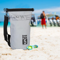 OCEAN PACK BORSA IMPERMEABILE 5LT OUTDOOR MARE SPIAGGIA SPORT SACCA TRACOLLA