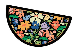 Zerbino Gomma Sostenibile 40X70 Antiscivolo Ingresso Interno Esterno Moderno Semiluna Dis.MD