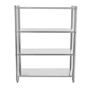 Scaffali per gastronomia mobili da cucina resistenti 155 cm acciaio inossidabile 16_0000504