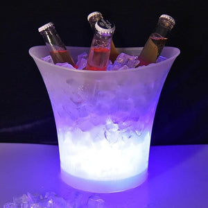 ALTOPARLANTE BLUETOOTH SECCHIELLO GHIACCIO CON LUCI LED PER EVENTI FESTE DISCO